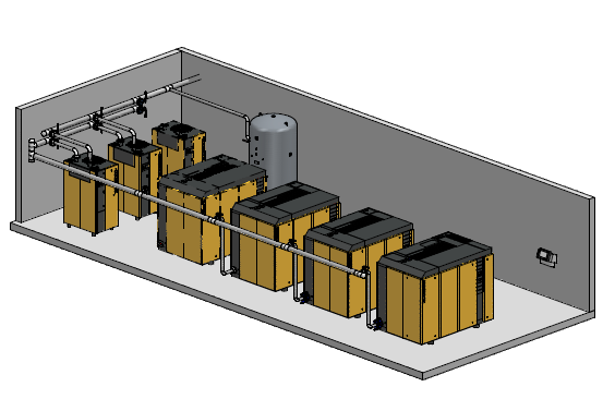 come dimensionare un impianto di distribuzione aria compressa